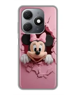 Чехол для TECNO Spark 20 с картинкой «Минни сквозь стену» Чехол для TECNO Spark 20 с картинкой «Минни сквозь стену»