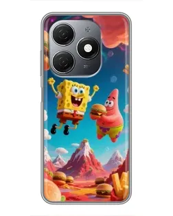 Чехол для TECNO Spark 20 с картинкой «Космический фастфуд» Чехол для TECNO Spark 20 с картинкой «Космический фастфуд»