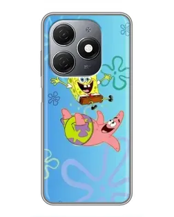 Чехол для TECNO Spark 20 с картинкой «Спанч Боб и Патрик» Чехол для TECNO Spark 20 с картинкой «Спанч Боб и Патрик»