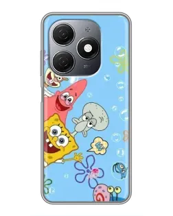 Чехол для TECNO Spark 20 с картинкой «Веселые пузырьки» Чехол для TECNO Spark 20 с картинкой «Веселые пузырьки»