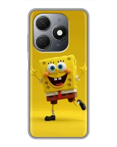 Чехол для TECNO Spark 20 с картинкой «Позитивный Губка Боб»
