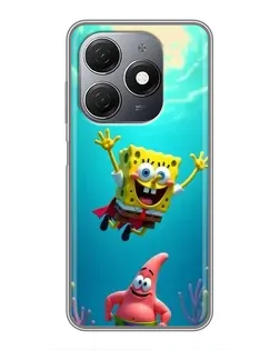 Чехол для TECNO Spark 20 с картинкой «Спанч Боб под водой» Чехол для TECNO Spark 20 с картинкой «Спанч Боб под водой»
