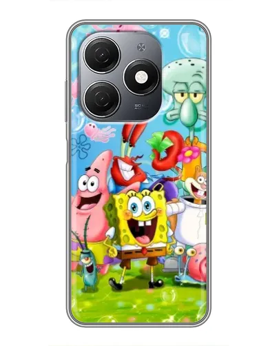 Чехол для TECNO Spark 20 с картинкой «Губка Боб и друзья» Чехол для TECNO Spark 20 с картинкой «Губка Боб и друзья»