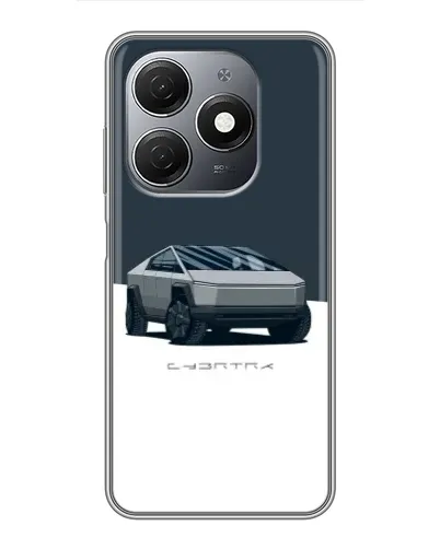 Чехол для TECNO Spark 20 с картинкой «Серебристый Cybertruck Tesla» Чехол для TECNO Spark 20 с картинкой «Серебристый Cybertruck Tesla»