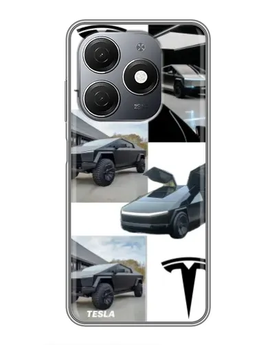 Чехол для TECNO Spark 20 с картинкой «Коллаж Cybertruck Tesla» Чехол для TECNO Spark 20 с картинкой «Коллаж Cybertruck Tesla»