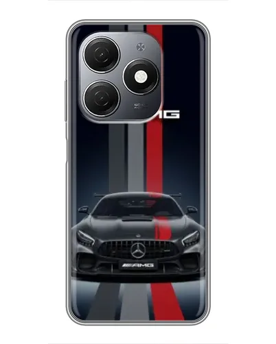 Чехол для TECNO Spark 20 с картинкой «Mercedes — белый карбон» Чехол для TECNO Spark 20 с картинкой «Mercedes — белый карбон»