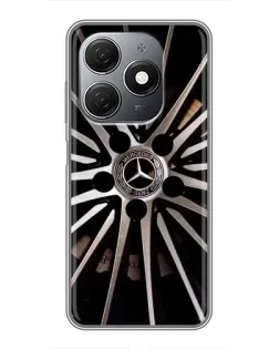 Чехол для TECNO Spark 20 с картинкой «Диск Mercedes»
