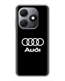 Чехол для TECNO Spark 20 с картинкой «Классическое лого Audi»