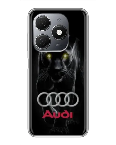 Чехол для TECNO Spark 20 с картинкой «Пантера и Audi» Чехол для TECNO Spark 20 с картинкой «Пантера и Audi»