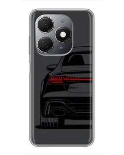 Чехол для TECNO Spark 20 с картинкой «Задняя часть Audi — арт»