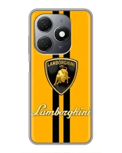 Чехол для TECNO Spark 20 с картинкой «Lamborghini Stripe желтый» Чехол для TECNO Spark 20 с картинкой «Lamborghini Stripe желтый»