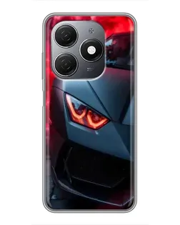 Чехол для TECNO Spark 20 с картинкой «Lamborghini красное сияние» Чехол для TECNO Spark 20 с картинкой «Lamborghini красное сияние»