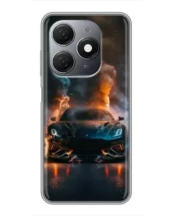 Чехол для TECNO Spark 20 с картинкой «Lamborghini дымная эстетика» Чехол для TECNO Spark 20 с картинкой «Lamborghini дымная эстетика»