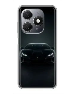 Чехол для TECNO Spark 20 с картинкой «Черный Lamborghini Aventador» Чехол для TECNO Spark 20 с картинкой «Черный Lamborghini Aventador»