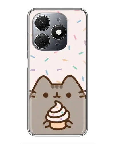 Чехол для TECNO Spark 20 с картинкой «Пушин с кексом» Чехол для TECNO Spark 20 с картинкой «Пушин с кексом»