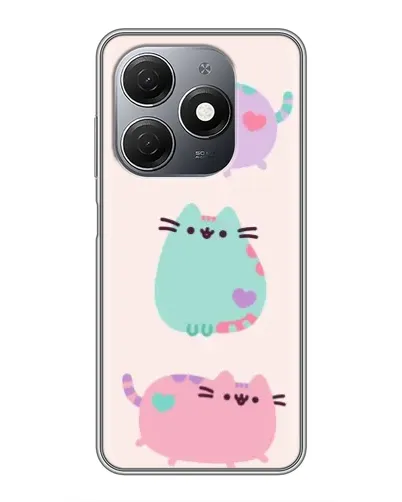 Чехол для TECNO Spark 20 с картинкой «Pusheen трио» Чехол для TECNO Spark 20 с картинкой «Pusheen трио»