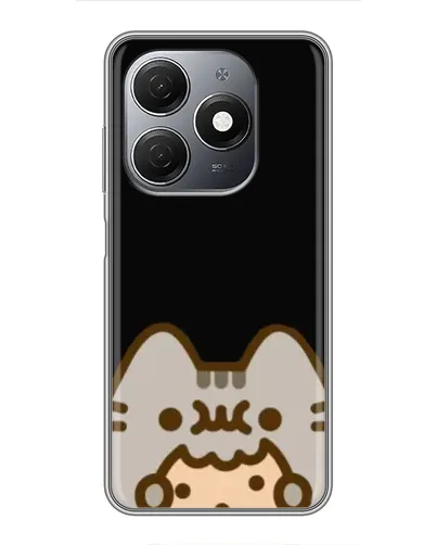 Чехол для TECNO Spark 20 с картинкой «Пушин на черном» Чехол для TECNO Spark 20 с картинкой «Пушин на черном»