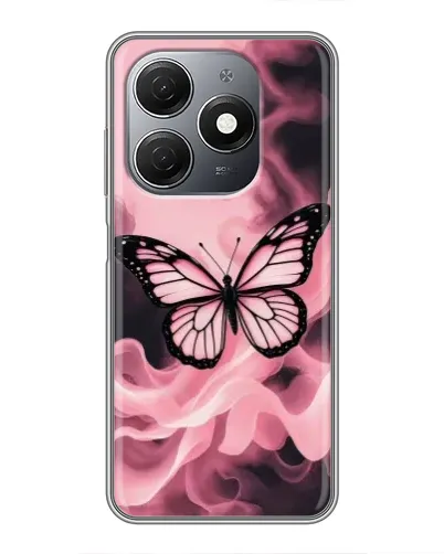 Чехол для TECNO Spark 20 с картинкой «Бабочка в дыму» Чехол для TECNO Spark 20 с картинкой «Бабочка в дыму»