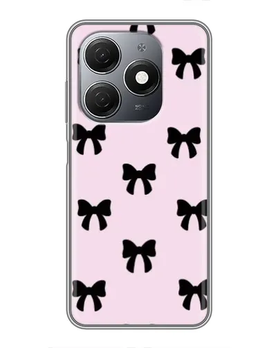 Чехол для TECNO Spark 20 с картинкой «Черные банты Coquette» Чехол для TECNO Spark 20 с картинкой «Черные банты Coquette»