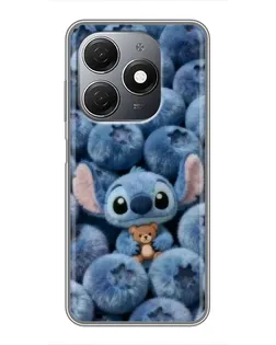 Чехол для TECNO Spark 20 с картинкой «Стич и голубика» Чехол для TECNO Spark 20 с картинкой «Стич и голубика»
