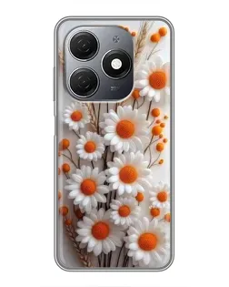 Чохол для TECNO Spark 20 з картинкою «Білі сухоцвіти» Чохол для TECNO Spark 20 з картинкою «Білі сухоцвіти»