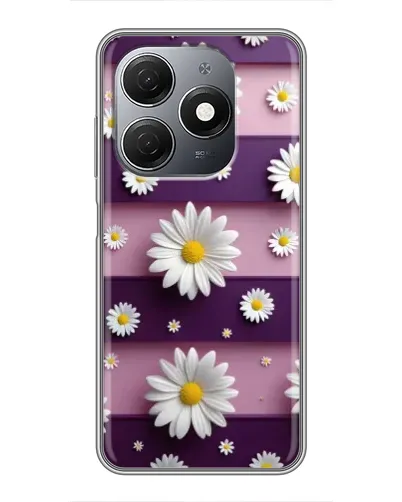 Чехол для TECNO Spark 20 с картинкой «Ромашки на фиолетовом» Чехол для TECNO Spark 20 с картинкой «Ромашки на фиолетовом»