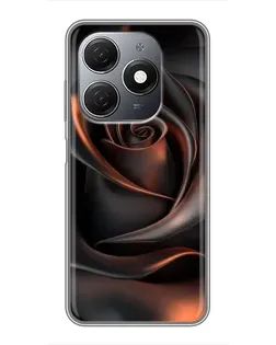 Чохол для TECNO Spark 20 з картинкою «Шовкова чорна троянда» Чохол для TECNO Spark 20 з картинкою «Шовкова чорна троянда»