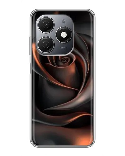Чехол для TECNO Spark 20 с картинкой «Шелковая черная роза» Чехол для TECNO Spark 20 с картинкой «Шелковая черная роза»