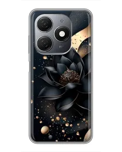 Чохол для TECNO Spark 20 з картинкою «Чорний лотос» Чохол для TECNO Spark 20 з картинкою «Чорний лотос»