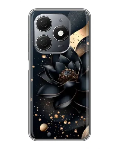 Чехол для TECNO Spark 20 с картинкой «Черный лотос» Чехол для TECNO Spark 20 с картинкой «Черный лотос»