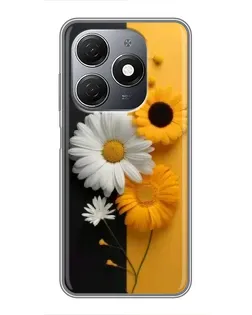 Чохол для TECNO Spark 20 з картинкою «Соняшник та ромашка» Чохол для TECNO Spark 20 з картинкою «Соняшник та ромашка»