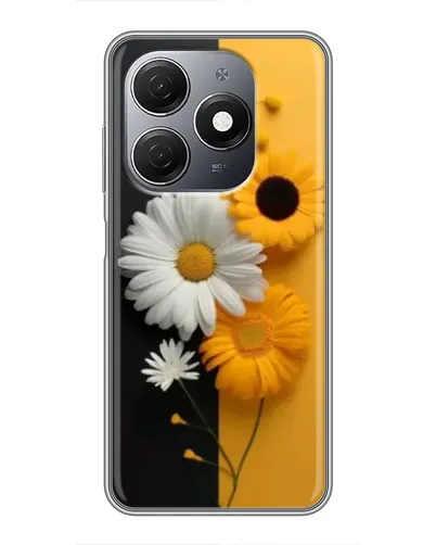 Чехол для TECNO Spark 20 с картинкой «Подсолнух и ромашка» Чехол для TECNO Spark 20 с картинкой «Подсолнух и ромашка»