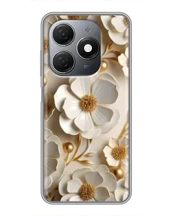 Чохол для TECNO Spark 20 з картинкою «Білі паперові квіти» Чохол для TECNO Spark 20 з картинкою «Білі паперові квіти»