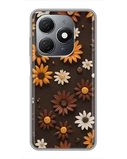 Чохол для TECNO Spark 20 з картинкою «Візерунок з маленьких соняшників» Чохол для TECNO Spark 20 з картинкою «Візерунок з маленьких соняшників»