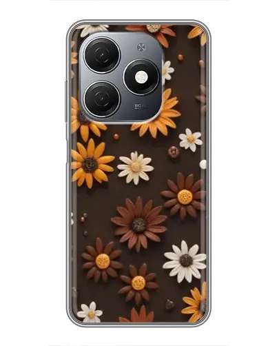 Чехол для TECNO Spark 20 с картинкой «Узор из маленьких подсолнухов» Чехол для TECNO Spark 20 с картинкой «Узор из маленьких подсолнухов»
