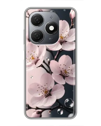 Чехол для TECNO Spark 20 с картинкой «Нежная сакура и капли» Чехол для TECNO Spark 20 с картинкой «Нежная сакура и капли»