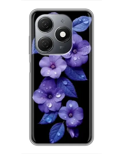 Чехол для TECNO Spark 20 с картинкой «Фиолетовые цветы с росою» Чехол для TECNO Spark 20 с картинкой «Фиолетовые цветы с росою»