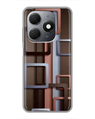 Чехол для TECNO Spark 20 с картинкой «Коричневые объемные квадраты» Чехол для TECNO Spark 20 с картинкой «Коричневые объемные квадраты»