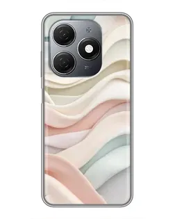 Чехол для TECNO Spark 20 с картинкой «Пастельные нежные волны» Чехол для TECNO Spark 20 с картинкой «Пастельные нежные волны»