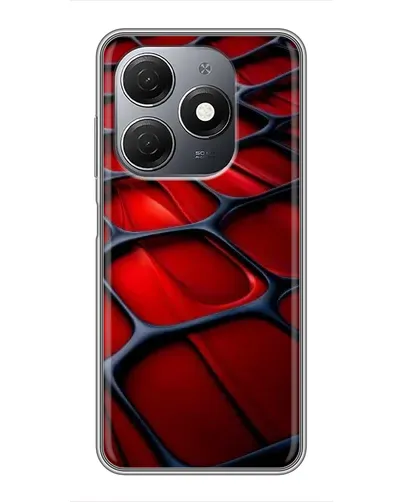 Чехол для TECNO Spark 20 с картинкой «Красная глянцевая сетка» Чехол для TECNO Spark 20 с картинкой «Красная глянцевая сетка»