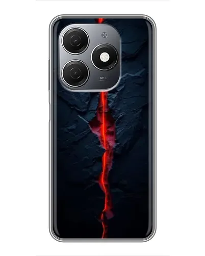 Чехол для TECNO Spark 20 с картинкой «Kрасная лавовая трещина» Чехол для TECNO Spark 20 с картинкой «Kрасная лавовая трещина»