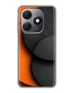 Чехол для TECNO Spark 20 с картинкой «Геометрия оранжевых кругов» Чехол для TECNO Spark 20 с картинкой «Геометрия оранжевых кругов»