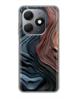 Чехол для TECNO Spark 20 с картинкой «Цветные волны каньона» Чехол для TECNO Spark 20 с картинкой «Цветные волны каньона»
