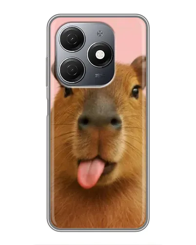 Чехол для TECNO Spark 20 с картинкой «Капибара с языком» Чехол для TECNO Spark 20 с картинкой «Капибара с языком»