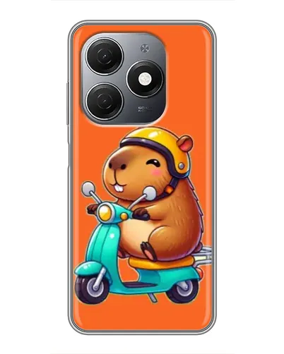 Чехол для TECNO Spark 20 с картинкой «Капибара на скутере» Чехол для TECNO Spark 20 с картинкой «Капибара на скутере»