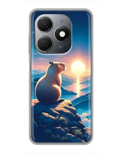 Чехол для TECNO Spark 20 с картинкой «Закат солнца с капибарой» Чехол для TECNO Spark 20 с картинкой «Закат солнца с капибарой»