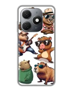 Чехол для TECNO Spark 20 с картинкой «Крутые капибары музыканты» Чехол для TECNO Spark 20 с картинкой «Крутые капибары музыканты»