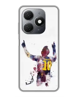 Чехол для TECNO Spark 20 с картинкой «Акварельный Месси Барселона» Чехол для TECNO Spark 20 с картинкой «Акварельный Месси Барселона»