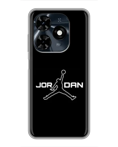 Чехол для TECNO Spark 20c с картинкой «Nike Pink Swirl»