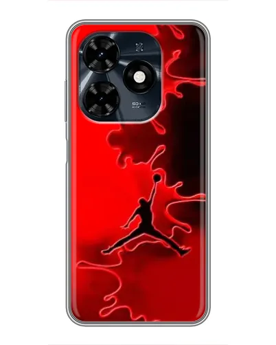 Чехол для TECNO Spark 20c с картинкой «Jordan Red Smoke»
